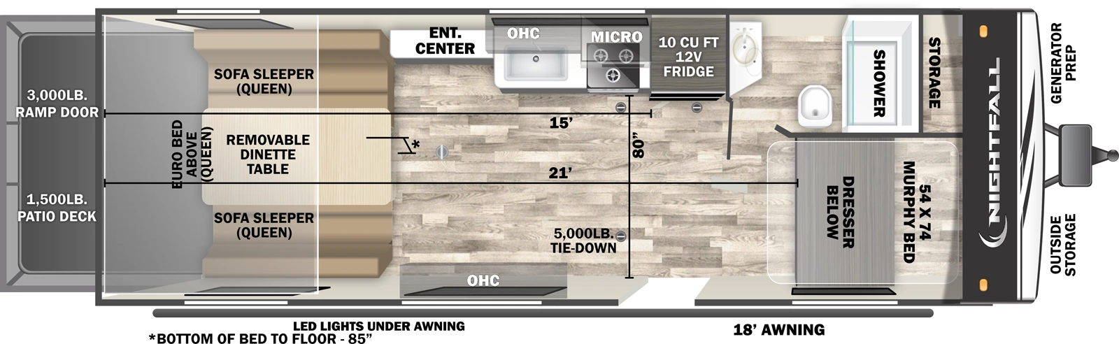Nightfall 22N Floorplan